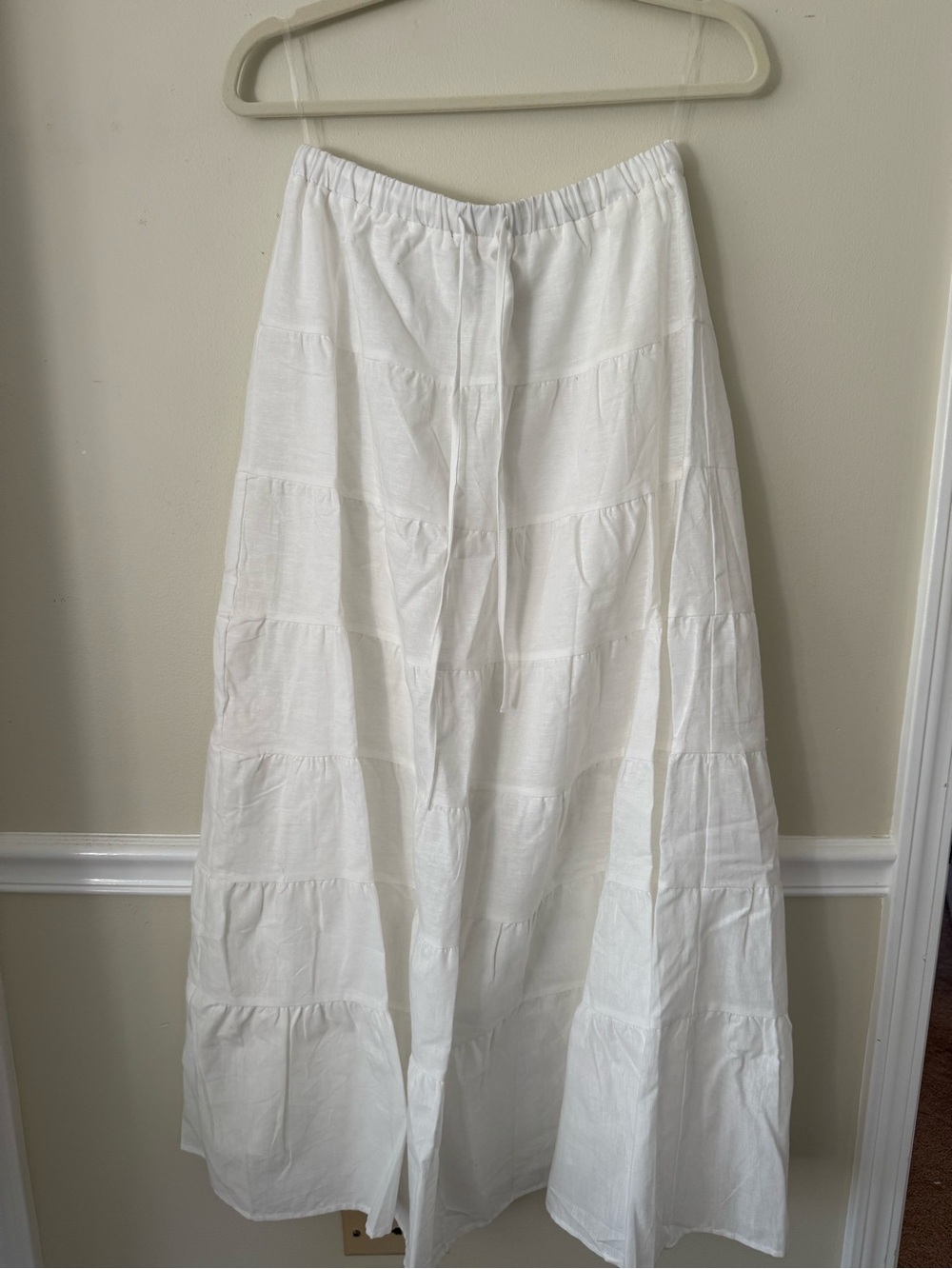 Peppermayo White Ruffled Halter Crop Top & Skirt Set - Picture 3 of 5